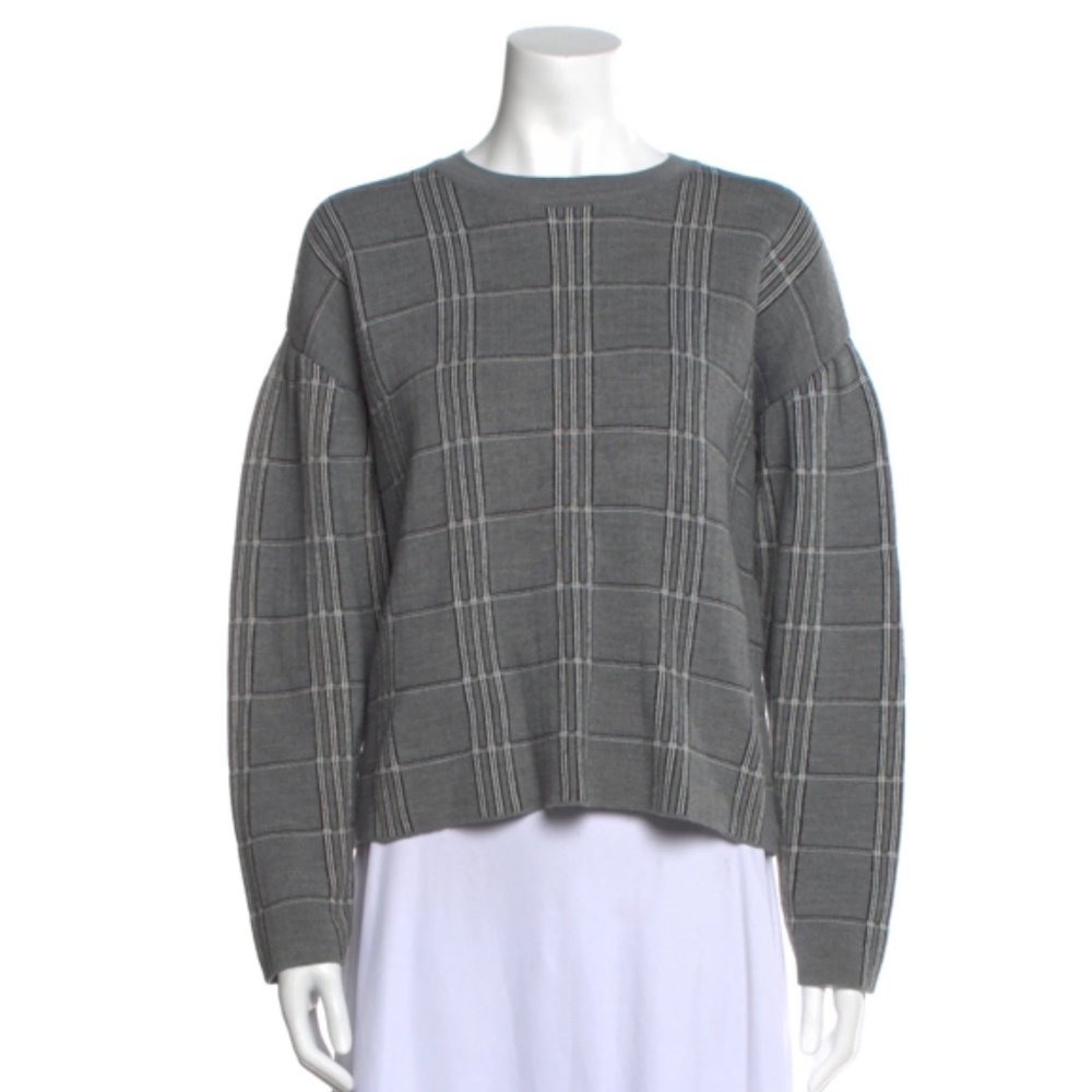 Maje Plaid Sweater